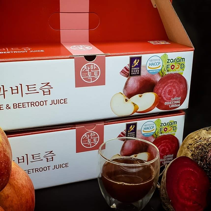 Zaram 100% Apple & Red BeetRoot Juice (1 box of 30 Pack) - Traders@Work