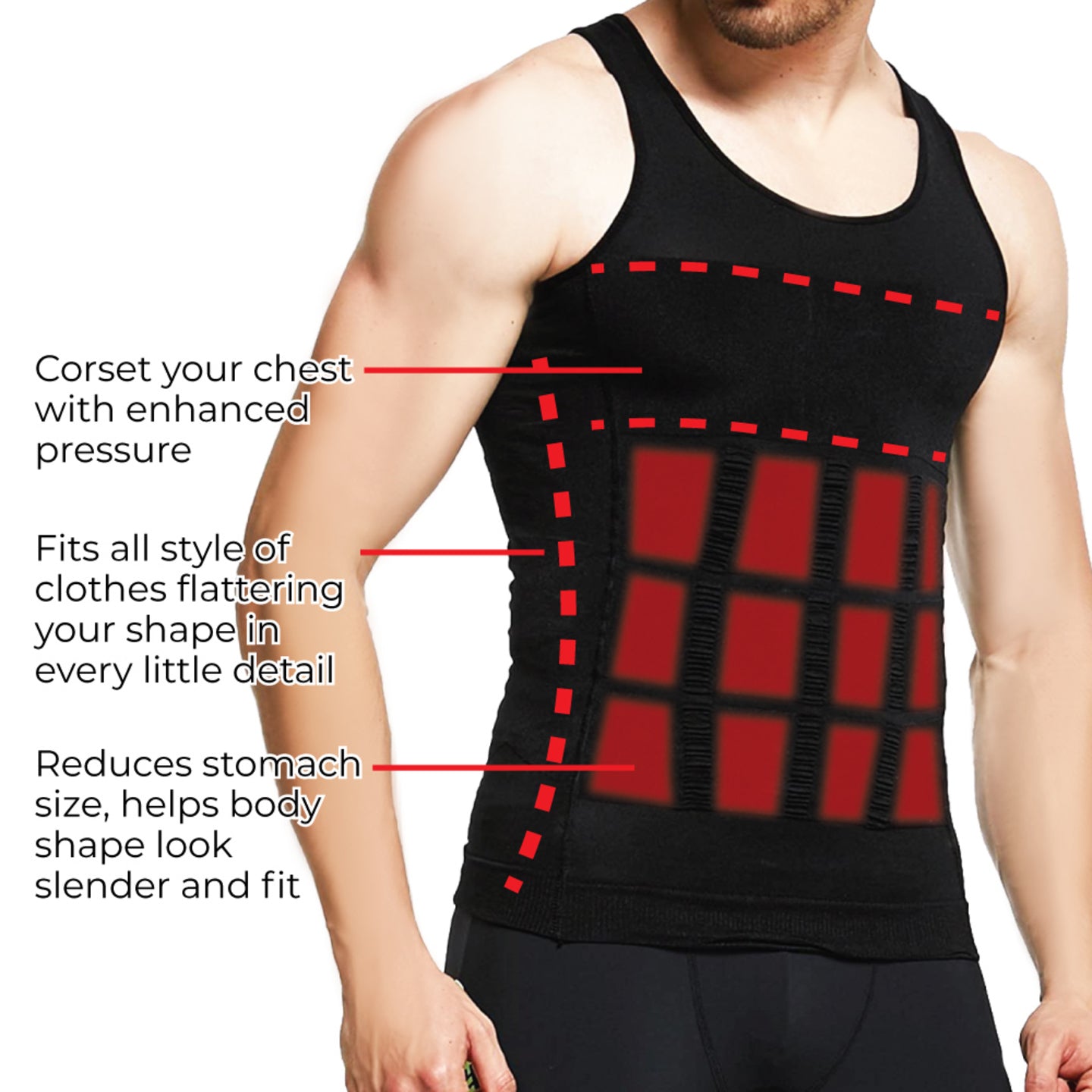 Slim Shaper Tank Top Unisex - Traders@Work